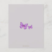 Budget Baby in de uitnodiging van het Baby shower  (Achterkant)