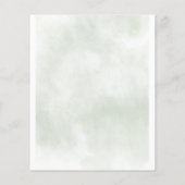 Budget Baby in de uitnodiging van het Baby shower  (Achterkant)