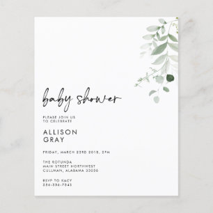 BUDGET Baby Invitation brochure