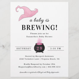 Budget Baby is Brewing Bruiloft Uitnodiging Flyer