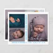 Budget Baby Photo Collage Birth Announounge (Voorkant / Achterkant)