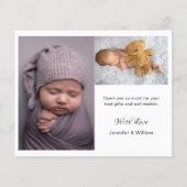 Budget Baby Photo Collage Birth Announounge (Achterkant)