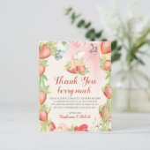 Budget Baby shower Berry Sweet Hartelijk dank (Staand voorkant)