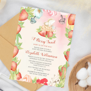 Budget Baby shower Berry Sweet Strawberry
