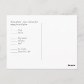 BUDGET Baby shower Blue Anemone Briefkaart (Achterkant)