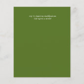 BUDGET Baby Shower Bordeaux Bloemenkrans Uitnodigi (Achterkant)