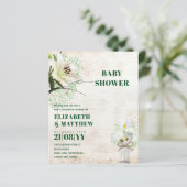 BUDGET Baby shower Cala Lillie Rustic Chic Shabby (Staand voorkant)