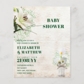 BUDGET Baby shower Cala Lillie Rustic Chic Shabby (Voorkant)
