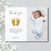 Budget Baby shower Dank u Fotokaart