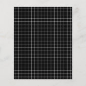 Budget Baby shower Fun Black White Lamb Uitnodigin (Achterkant)