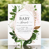 Budget Baby shower Greenery Botanical Geometric