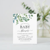 Budget Baby shower Greenery Botanical Invitation