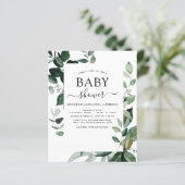 Budget Baby Shower Groene Botanische Elementen (Staand voorkant)