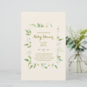 Budget Baby Shower Groot formaat bloemen - Bewerk  (Staand voorkant)