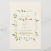Budget Baby Shower Groot formaat bloemen - Bewerk  (Voorkant)