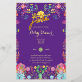 Budget Baby Shower Groot formaat bloemen - Bewerk  (Voorkant)