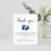 Budget Baby Shower - Hartelijk dank (Staand voorkant)