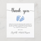 Budget Baby Shower - Hartelijk dank (Voorkant)