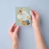 BUDGET Baby SHOWER Invitting - OERWOUD DIEREN Flyer (Hand)