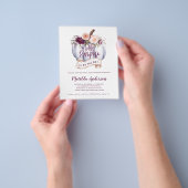 budget baby shower kleine pompoen herfst flyer (Hand)