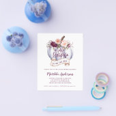 budget baby shower kleine pompoen herfst flyer (Enkel)