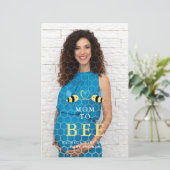 Budget Baby shower Mam to Bee Quote Bijen Foto (Staand voorkant)