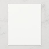 Budget baby shower pampas modern boho elegant flye flyer (Achterkant)