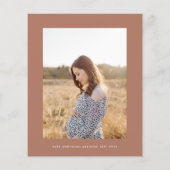 Budget baby shower pampas modern boho elegant flyer (Achterkant)