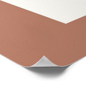 Budget baby shower pampas modern terracotta rustic poster (Hoek)