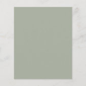 Budget baby shower pampas moderne groene elegant flyer (Achterkant)