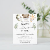 Budget Baby shower per Mail Woodland Invitation (Staand voorkant)