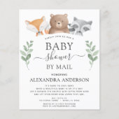 Budget Baby shower per Mail Woodland Invitation (Voorkant)