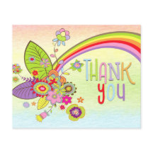 Budget Baby Shower Regenboog Bericht Bedankt