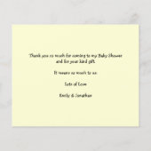 Budget Baby Shower Regenboog Bericht Bedankt (Achterkant)