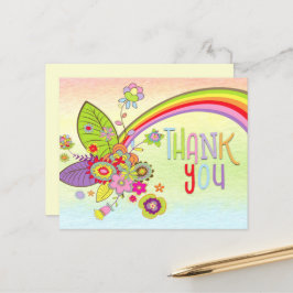 Budget Baby Shower Regenboog Bericht Bedankt