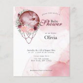 Budget Baby shower roze Roze Robuuste Moon (Voorkant)