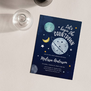 Budget Baby Shower Ruimte Buiten Uitnodiging
