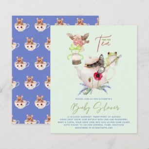 BUDGET Baby shower Tea Party Woodland Animals Cute