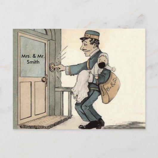 budget BABY SHOWER Uitnodiging neutraal Briefkaart (Voorkant)