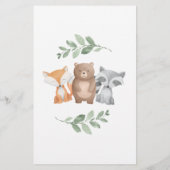 Budget Baby shower Woodland Eucalyptus (Achterkant)