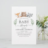 Budget Baby shower Woodland Eucalyptus (Staand voorkant)