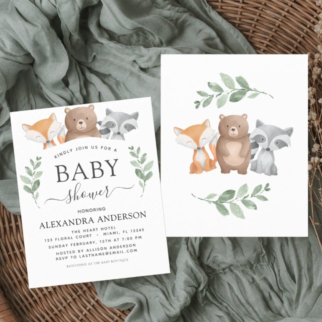 Budget Baby shower Woodland Eucalyptus (Creator heeft geüpload)