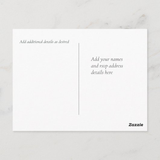 BUDGET Baby shower Zee Life Octopus Starfish Briefkaart (Achterkant)