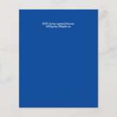 BUDGET Baby shower Zee Life Whale Boys Blue Invite (Achterkant)