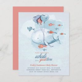 BUDGET Baby Shower Zeeleven Walvis Jongens Blauwe 