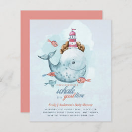 BUDGET Baby Shower Zeeleven Walvis Jongens Blauwe 