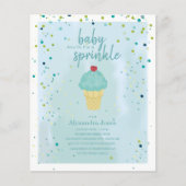 Budget Baby Sprinkle Blue Ice Cream Baby shower (Voorkant)