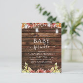 Budget Baby Sprinkle Shower Rustic Wood Sunflower (Staand voorkant)