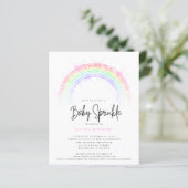 Budget Baby Sprinkle Sparking Rainbow-Baby shower (Staand voorkant)