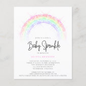 Budget Baby Sprinkle Sparking Rainbow-Baby shower (Voorkant)